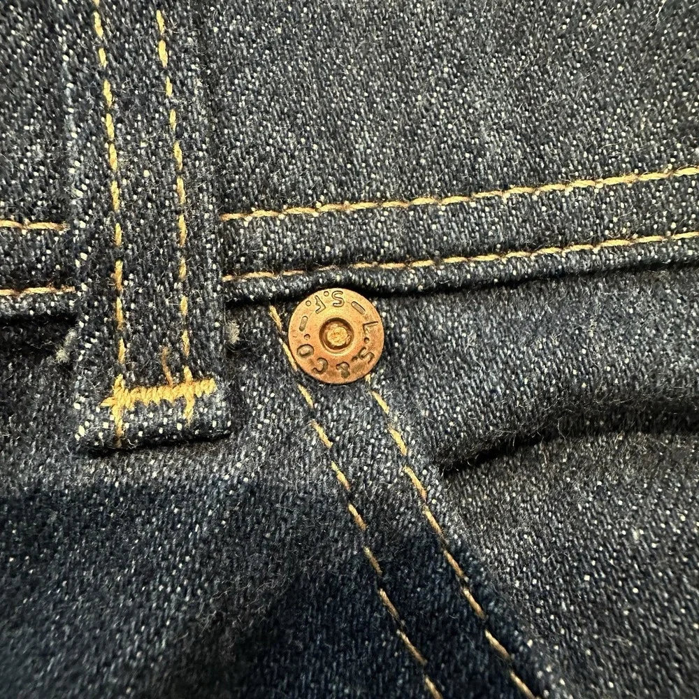 Levi's 505 Vintage Action Casuals Jeans USA Made Talon 42 Straight Fit 34x33